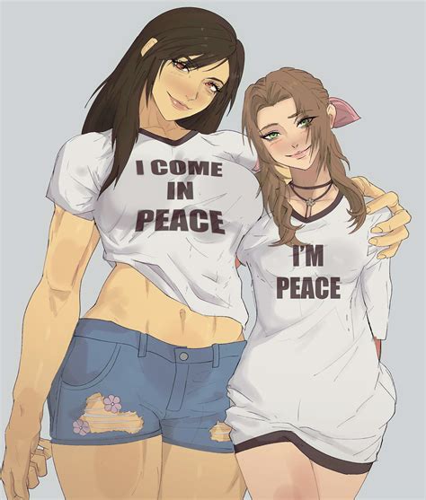 Just Tifa And Aerith I Come In Peace I M Peace Know Your Meme