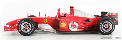 MATTEL HOT WHEELS B6222 Scale 1 18 FERRARI F1 F2004 N 1 MICHAEL SCHUMACHER WINNER BAHRAIN GP