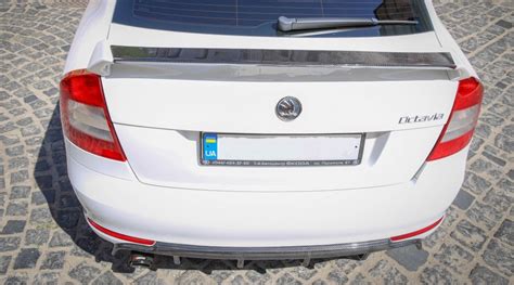 Skoda Octavia Rear Wing Spoiler Cover Skoda Carbon Innovations