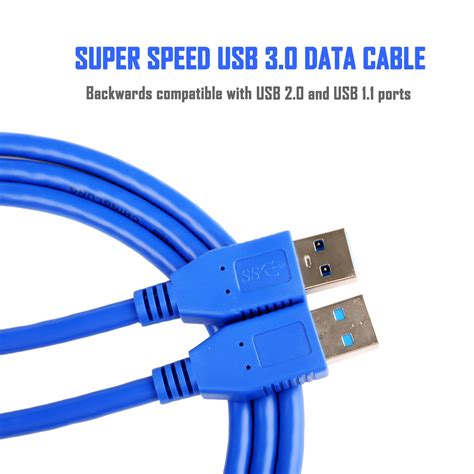 New Super Speed Usb 3 0 Type A Male To Type A Male Data Sync Extension Cable Ebay