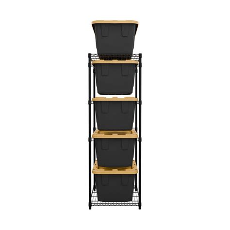 Saferacks Storage Bin Rack Black