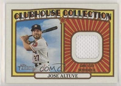 Topps Heritage Clubhouse Collection Relics Jose Altuve Ccr Ja Ebay