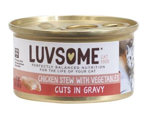 Luvsome® Chicken Stew with Vegetables in Gravy Wet Cat Food, 3 oz - Kroger