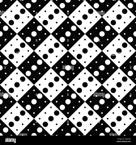 Seamless Geometrical Circle Pattern Background Abstract Black And