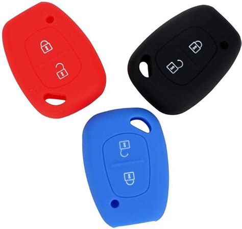 Coque De Clé De Voiture 2 Boutons En Silicone Pour Renault Trafic