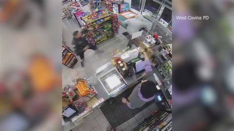 Officer Unknowingly Walks Into 7 Eleven During Armed Robbery In West Covina