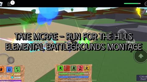 Tate Mcrae Run For The Hills Elemental Battlegrounds Montage Youtube