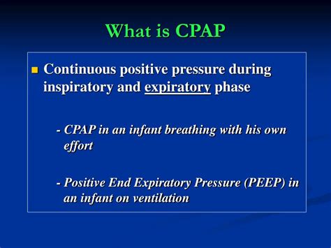 Ppt Continuous Positive Airway Pressure Cpap Powerpoint