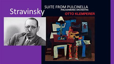 Stravinsky Suite From Pulcinella Philharmonia Orchestra Otto