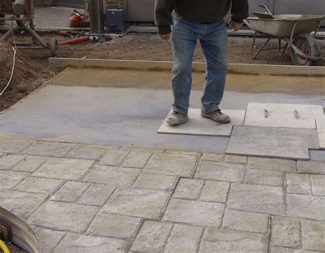 Terrasse Beton Avec Empreinte