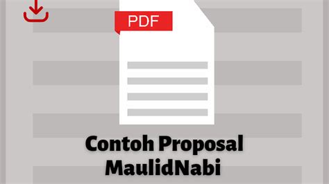 Contoh Proposal Peringatan Maulid Nabi Muhammad Saw Lengkap Dan