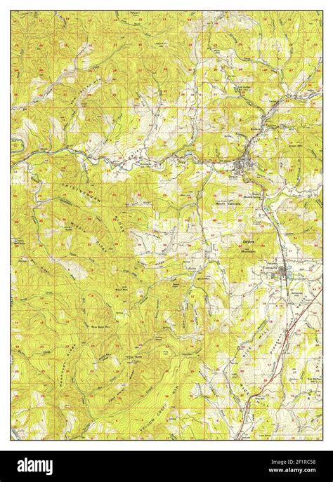 Map of drain oregon hi-res stock photography and images - Alamy