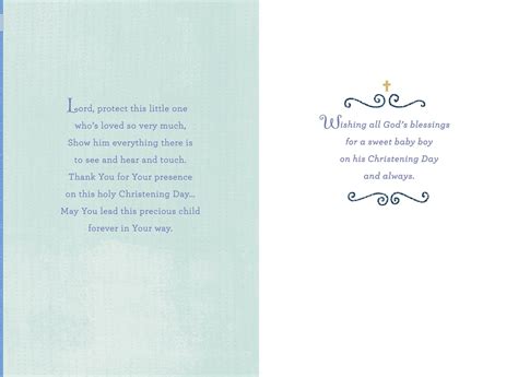 Blessings For A Sweet Baby Boy Christening Card Greeting Cards Hallmark