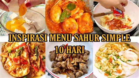 10 RESEP IDE MENU SAHUR PRAKTIS SIMPLE NO RIBET Terakhir Paling