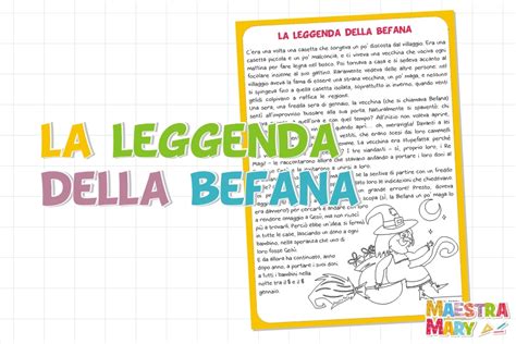 La Leggenda Della Befana Maestra Mary