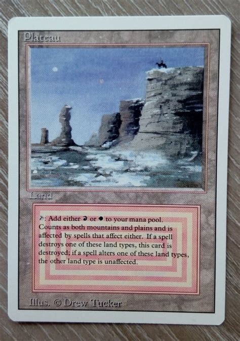 Magic The Gathering Plateau Revised Edition 1994 Catawiki