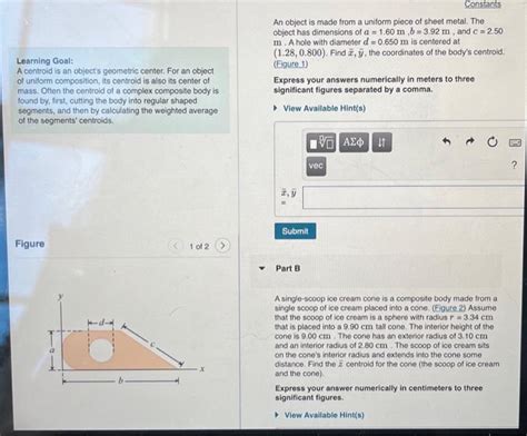 Solved Learning Goal A Centroid Is An Object S Geometric Chegg