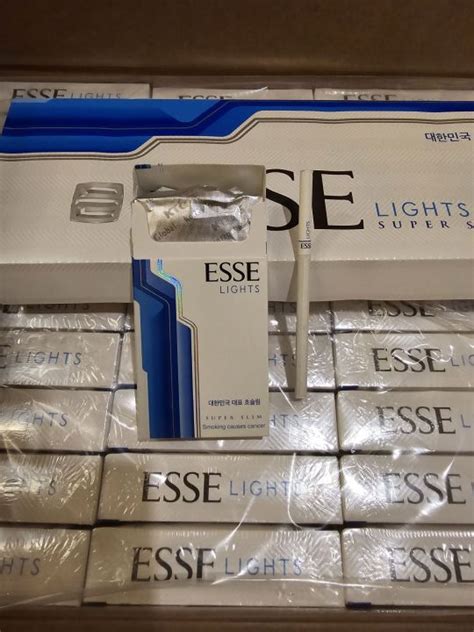 Original Esse Blue Lights Slim Stick Long Tobacco Cigarettes