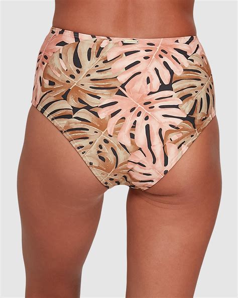 Hula Palm Hi Retro Bikini Bottom Billabong