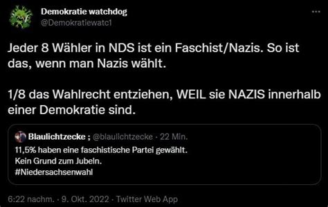 Linke Sind Halt Vorzeigedemokraten Wahlrecht Entziehen Wenn Das