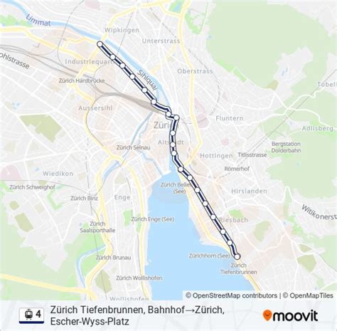 Route Schedules Stops Maps Z Rich Tiefenbrunnen Bahnhof