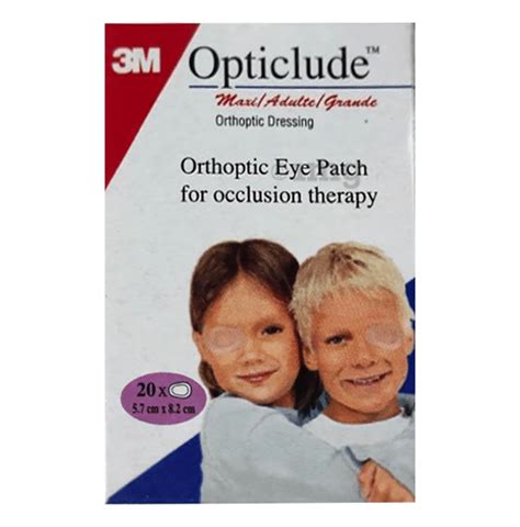 3M Opticlude Maxi Orthoptic Eye Patch 5 7cm X 8 2cm Buy Box Of 20 0