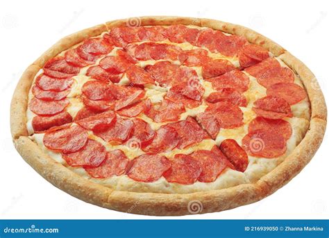 Pepperoni Una Popular Pizza Al Estilo Americano Aislado Sobre Fondo