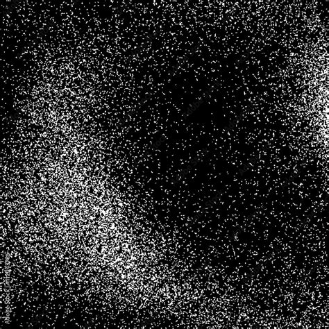 Black Abstract Background With White Film Grain Noise Dotwork