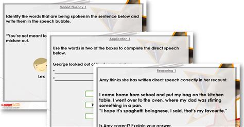 Free Year Recognising Direct Speech Lesson Classroom Secrets