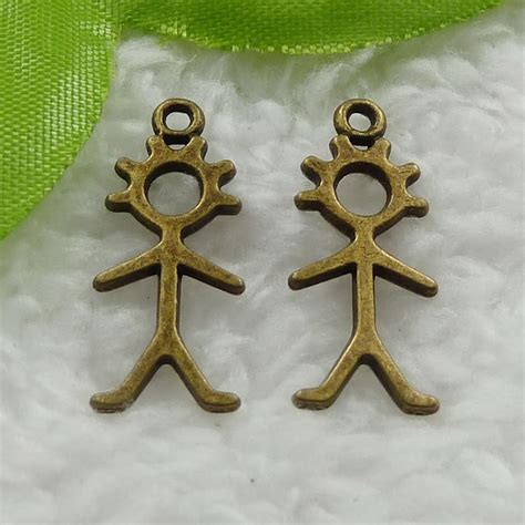 Piezas Encantos De Bronce Antiguo Para Ni O X Mm Boy Charm