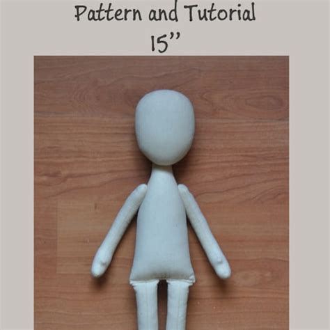 Pdf Cloth Doll Pattern 14 Soft Doll Pattern Etsy