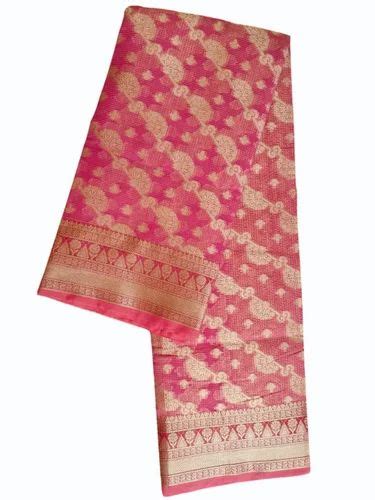 Pink Munga Banarasi Cotton Weaving Saree 5 5 M At Rs 525 In Maunath