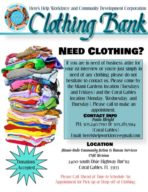 Clothing Bank Flyer Template Postermywall