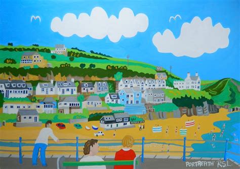 Portreath Cornwall Framed Art Print By Richard Lodey Etsyde