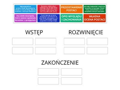 opis postaci materialy dydaktyczne