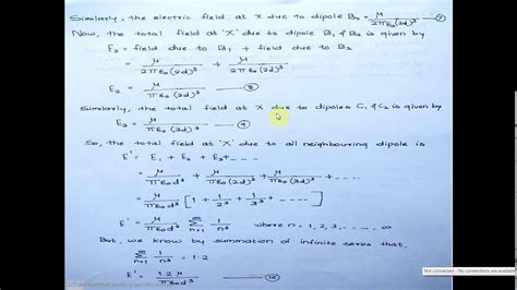 Internal Field And Clausius Mossotti Equation Youtube