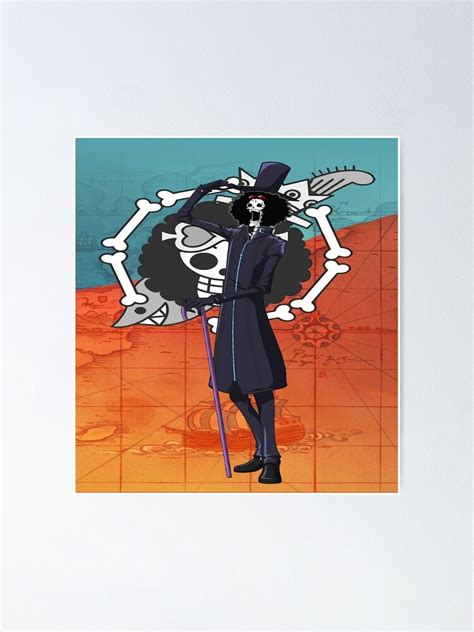 One Piece Soul King Brook Poster For Sale By Jacqueline Redbubble