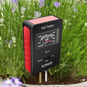 Sonkir Soil Ph Meter Ms X Upgraded In Soil Moisture Light Ph