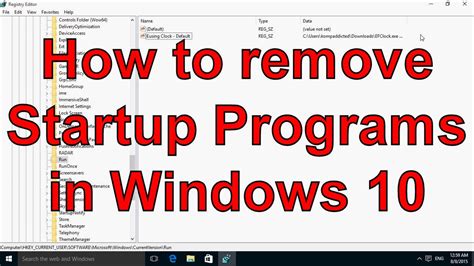 How To Remove Startup Programs In Windows Youtube