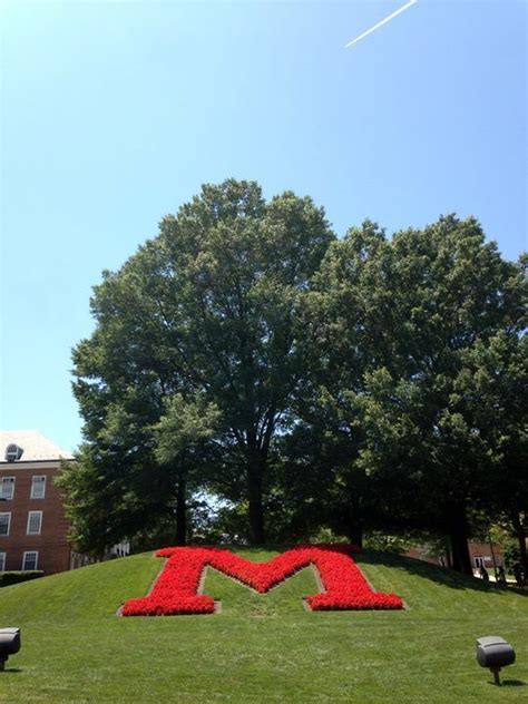 Big Red M University Of Maryland College Park Dream School