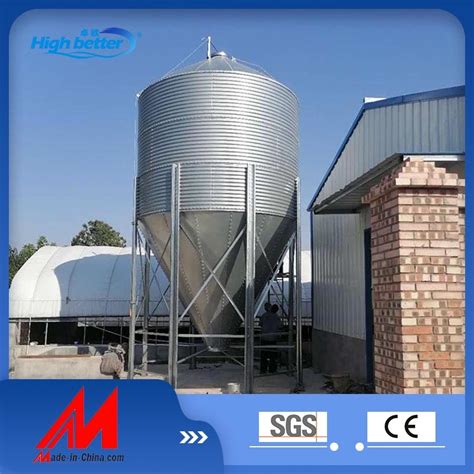 Lowest Price Large Capacity Feed Silo For Galvanized Pig Farm And