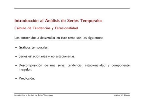 Introducción al Análisis de Series Temporales