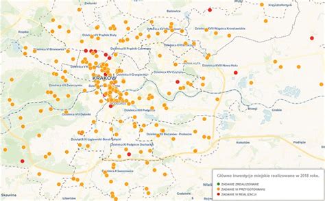 Interaktywna Mapa Inwestycji Krakowa