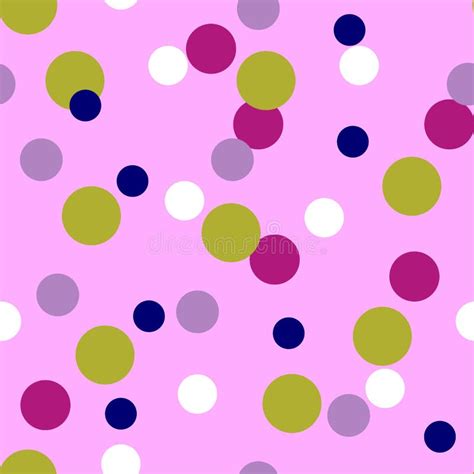 Multicolor Polka Dot Fabric Stock Illustrations Multicolor