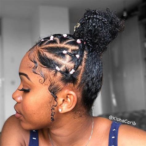 40 Easy Rubber Band Hairstyles On Natural Hair Worth Trying Coils And