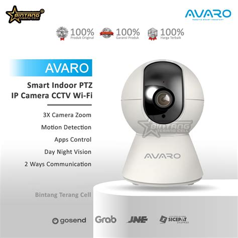 Jual AVARO Smart Indoor PTZ IP Camera CCTV Wifi IoT Home Automation