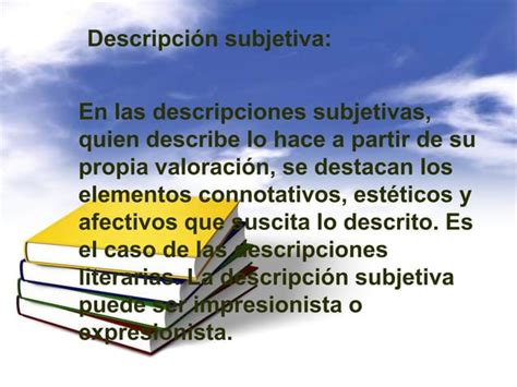 Tipos De Descripcion Ppt Descarga Gratuita