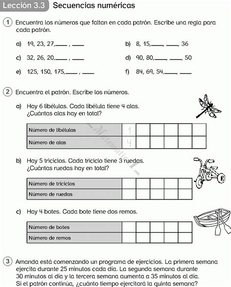 MatemÁticas 20 Ejercicios Resueltos De Tercer Grado De