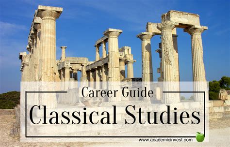 What You Can Do With A Degreebachelor Of Arts In Classical Studies