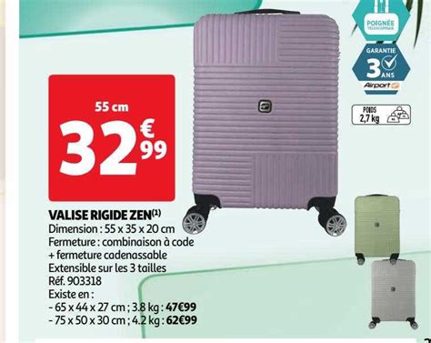 Promo Valise Rigide Zen Chez Auchan ICatalogue Fr